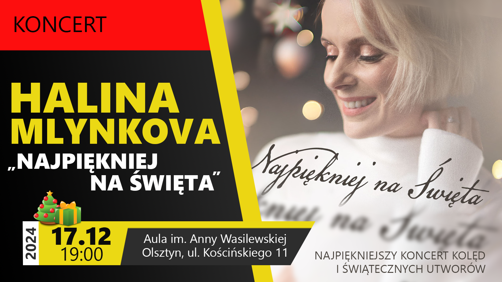KONCERT HALINA MLYNKOVA "Najpiękniej na Święta"
