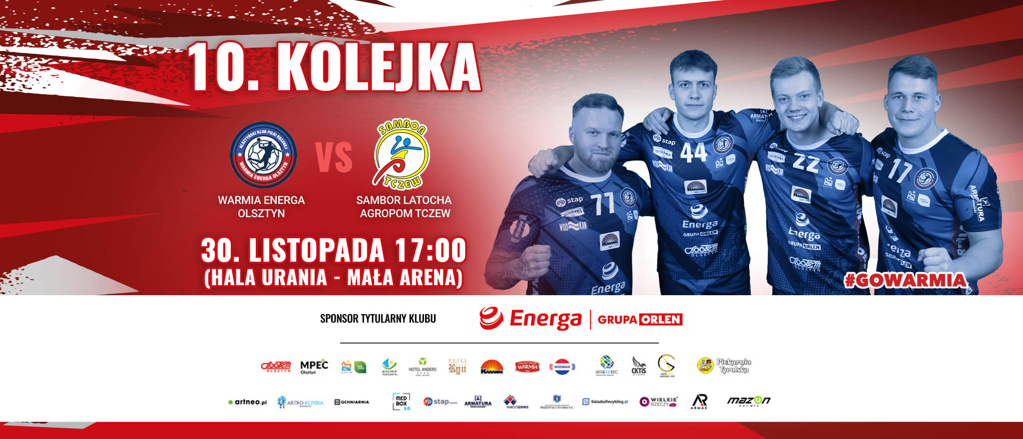 Warmia Energa Olsztyn - Sambor Latocha Agropom Tczew