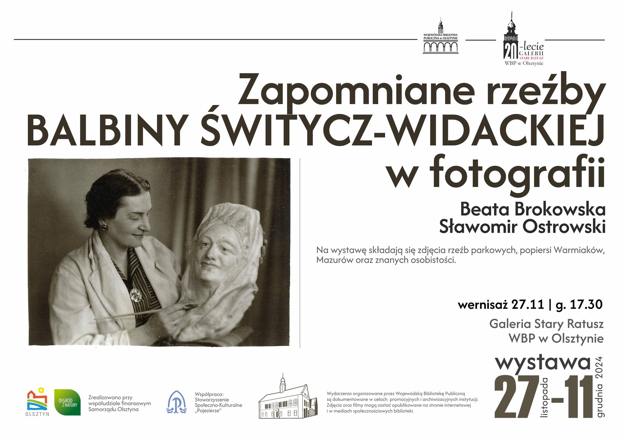 Zapomniane rzeźby Balbiny Świtycz-Widackiej w fotografii - wernisaż